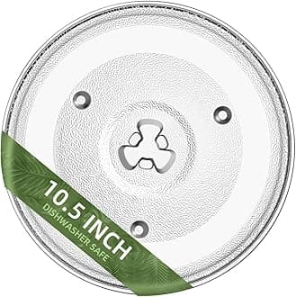 10.5" Microwave Turntable Compatible with Emerson 252100500497, 10 1/2 inch Replacement Microwave Glass Plate for Hamilton Beach, Oster MP-P23