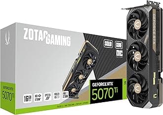 - Gaming GeForce RTX 5070 Ti Solid CORE OC DLSS 4 16GB GDDR7 256-bit 28 Gbps PCIE 5.0 Gaming Graphics Card, IceStorm 3.0 Advanced Cooling, Spectra RGB Lighting, ZT-B50710J2-10P