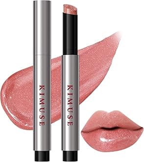 Lip Plumper, Hydrating Korean Lip Gloss, Click Tinted Lip Balm Solid Lipstick for Plumps & Moisturizes, Long-wearing All-in-one Lip Plumping, Gloss, Balm