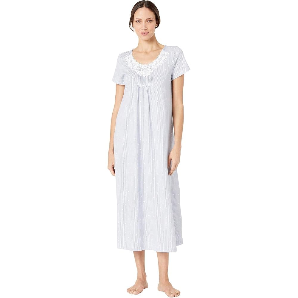 Short Sleeve Long Gown