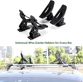 AUXMART Kayak Roof Racks Universal Saddles Kayak Carrier Mount Roof Top Mounted on Roof Racks for Canoe Boat Paddle Board Surfboard Car SUV Crossbar