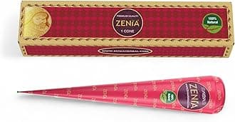 Zenia 100% Natural Temporary Tattoo Paste Cone | 1 Cone 25 grams | Indian Body Art Painting Drawing Tattoos Freckles (Reddish-Brown Color)
