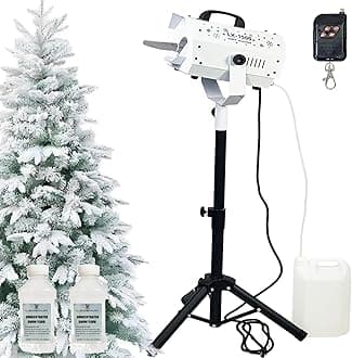 LANGXUN 1500W Snow Machine with Manual & Wireless Remote Control | Large Output Snowmaking Machine for Indoor & Outdoors | Adjustable Snowflake Size | Perfect for Christmas, Weddings, and Parties