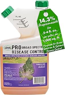 Liquid Harvest Broad Spectrum Disease Control – 32 Ounces - 14.3% Propiconazole Fungicide for Turf, Ornamentals & Plants – Effective Against Powdery Mildew, Rust, Leaf Spot & More for Healthier Plants