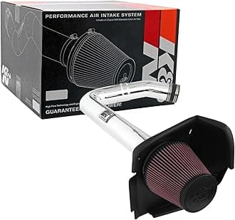 K&N Cold Air Intake Kit: Increase Acceleration & Engine Growl, Guaranteed to Increase Horsepower up to 7HP: Compatible with 3.6L, V6, 2011-2019 Dodge/Chrysler (Challenger, Charger, 300, C), 69-2544TP