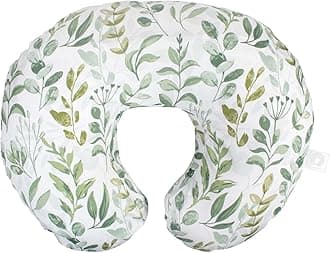 Boppy Nursing Pillow and Positionerââ‚¬â€Original | Green Foliage | Breastfeeding, Bottle Feeding, Baby Support | with Removable Cotton Blend Cover