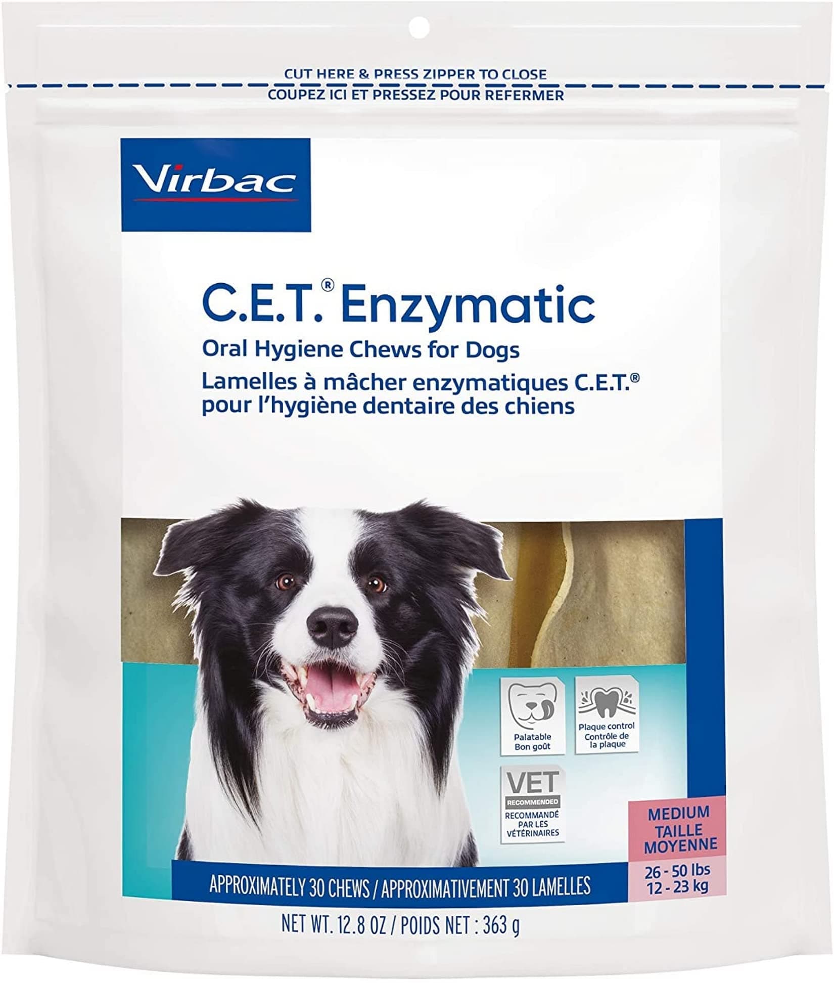 C.E.T. Enzymatic Oral Hygiene Chews Medium 018VR-CET603