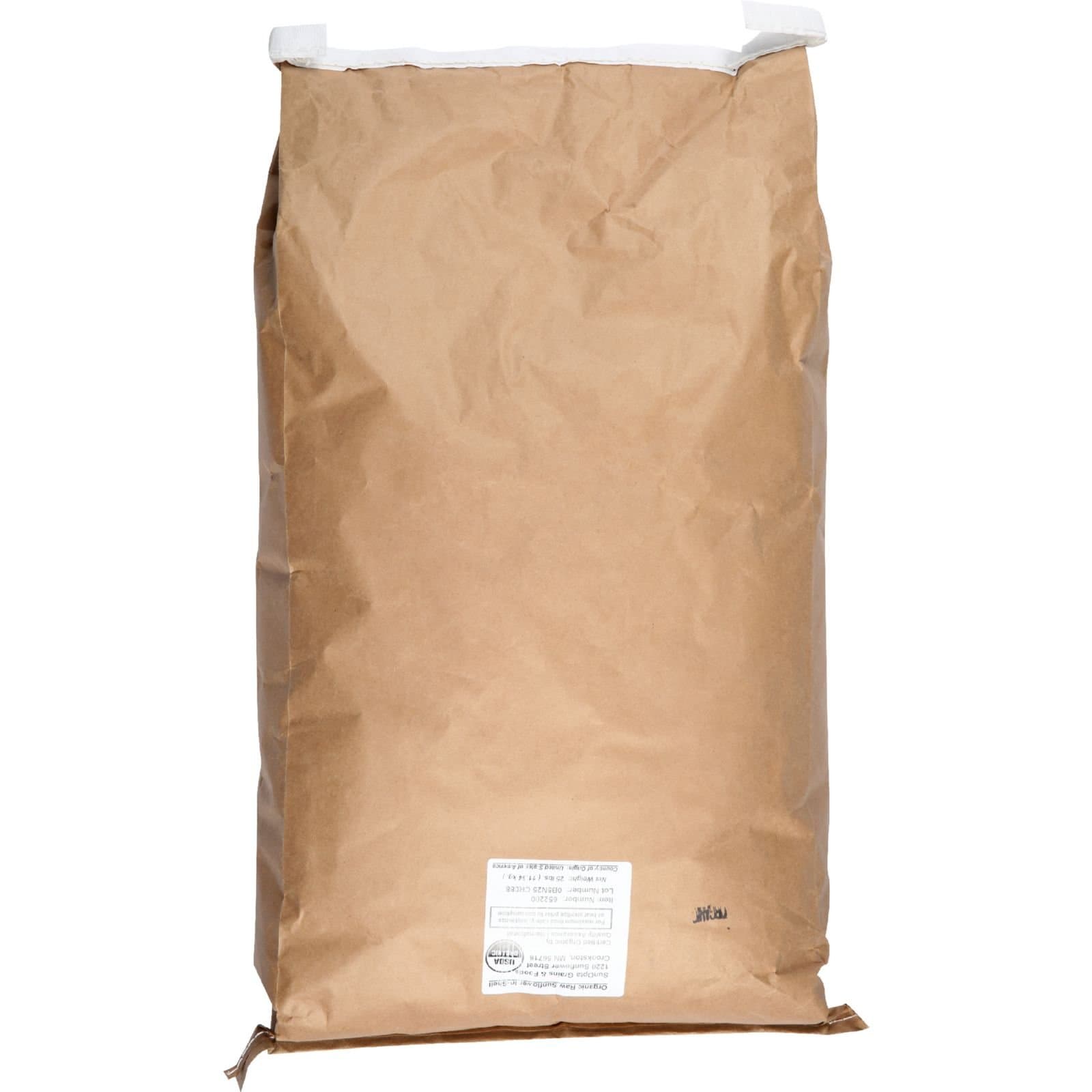 Bulk Seeds Sunflower Organic, Raw, In Shell, 25 Count