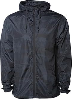 Global Blank Men's Windbreaker Jacket Lightweight Water-Resistant Windbreakers for Men
