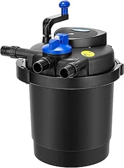 Pressurized Biological Pond Filter, 1840GPH Suitable for Koi Ponds up to 1000 Gallons or Ornamental Ponds up to 2100 Gallons