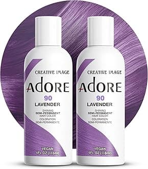 Adore Semi-Permanent Haircolor #090 Lavender 4 Ounce (118ml) (2 Pack)