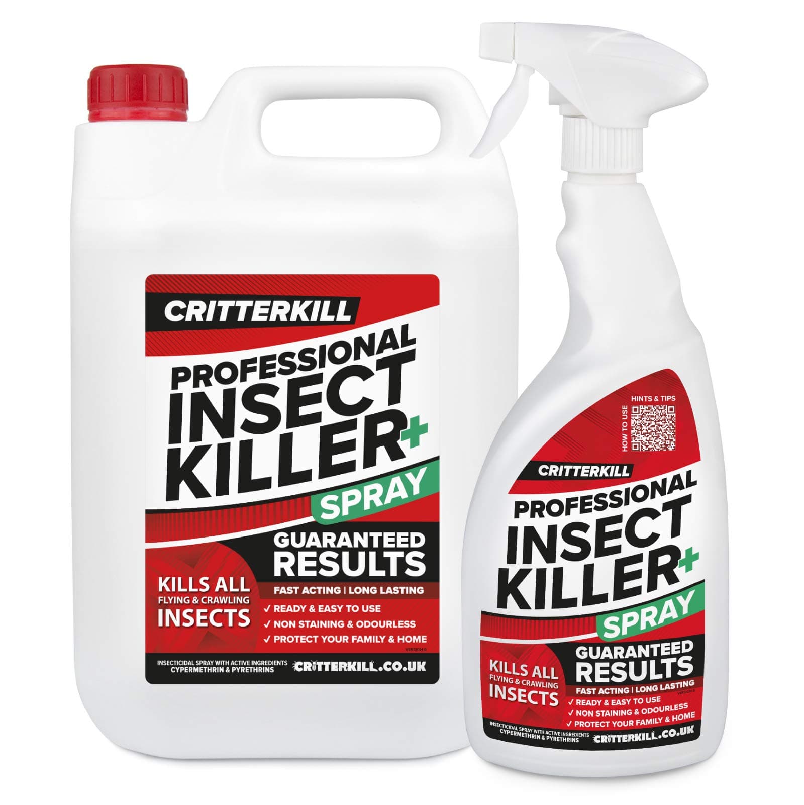 Professional Insect Killer Spray | As Used by Pro Pest Controllers | 5 Litre Bulk Pack + 1 Litre with Trigger Spray