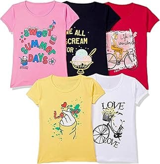 Girls T2F GLS-TSRT T-Shirt (pack of 5)