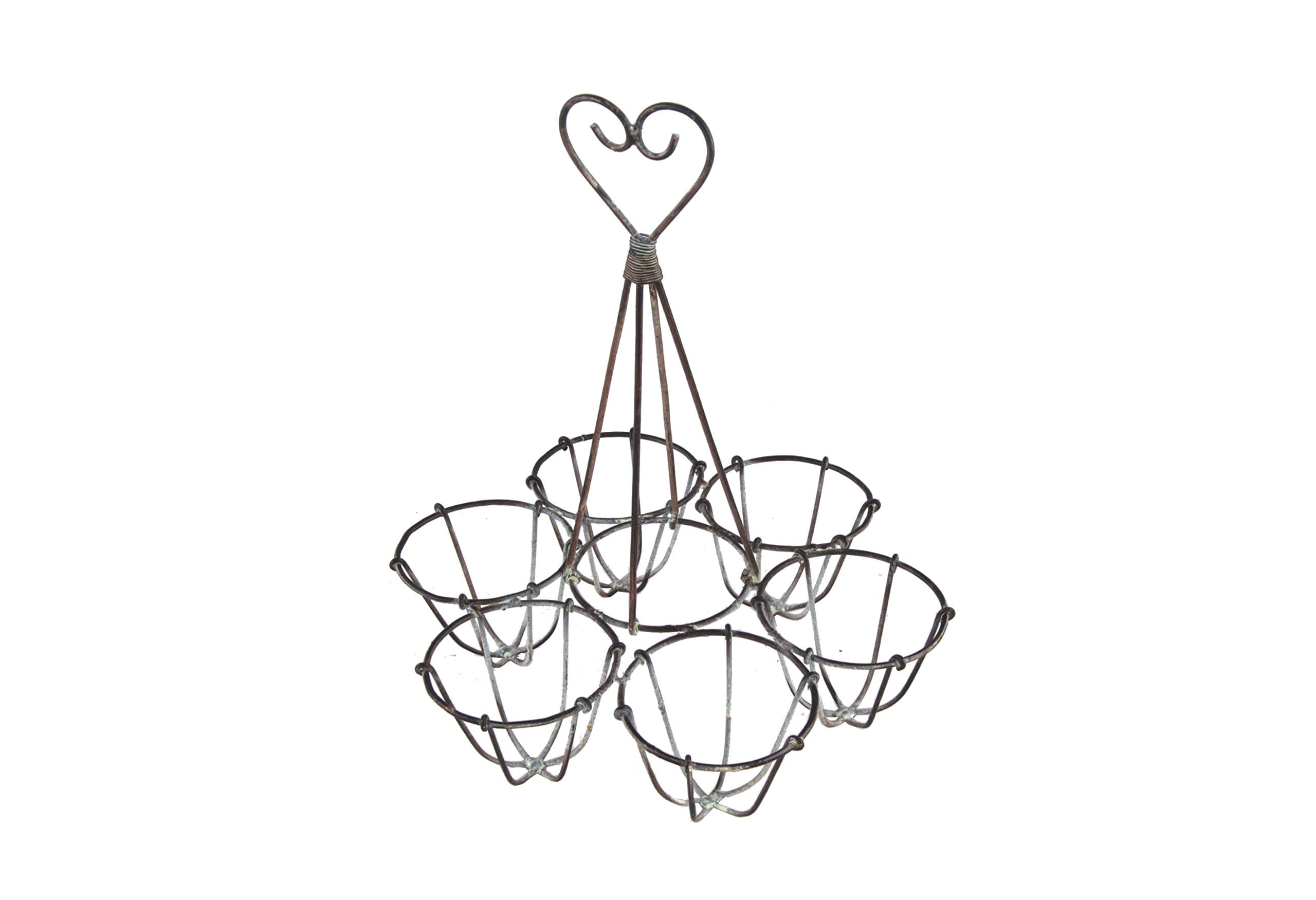 French Kitchen Collection Egg Rack Antic Finish, Metal