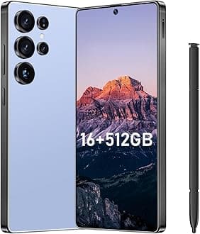 I25 Ultra Flagship Killer Smartphone - Snapdragon 8 Gen 3, 16GB+512GB, Massive 6.99" FHD+ Display, 108MP+68MP Pro Cam, 7000mAh 2-Day Battery, Android 14, Includes Stylus Pen (Titanium Blue)