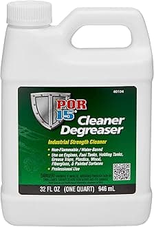 Cleaner Degreaser, Non-flammable and Water Based, Removes Grease, Oil and Surface Debris, 1-quart