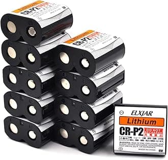 (10-Pack) 6V 1500mAh CR-P2 Lithium Photo Battery Replaces 223A, 2CR-P2, EL223AP, and DL223A Batteries