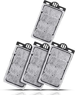 4pcs Aquarium Waterfall Reptiles Turtle Filter Cartridges Replacement Waterfall Filter only Ultra-Activated Carbon with Whisper Technology (4pcs Filter Cartridges)
