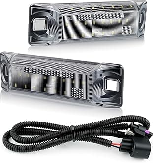 D-Lumina LED Truck Bed Cargo Lights Trunk Lamp Assembly ＆ Wiring Harness for Dodge Ram 1500 2016-2018, Ram 1500 Classic 2019-2021, Ram 2500 3500 2016-2021, Powered by 18SMD 6000K White Pack of 2