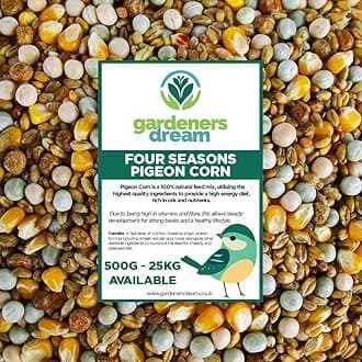 – GardenersDream Four Seasons Pigeon Corn | Premium Grade Natural Food Mix for Pigeons | Rich in Nutritious Oils, Vitamins and Minerals | High in Energy & Protein | 2.5kg