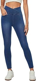 IUGA Stretchy High Waisted Jeans for Women Jeggings Tummy Control Skinny Pull on Jeans with Pockets Trendy