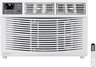 ROVSUN 23200 BTU Air Conditioner Window Unit with Heat, 4-in-1 Window AC Unit Cooler, Heater, Dehumidifier & Fan with Timer, Remote Control & Installation Kit for Rooms up to 1500 Sq. Ft, 208/230V