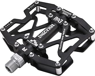 MZYRH Mountain Bike Pedals, Ultra Strong Colorful CNC Machined 9/16" Cycling Sealed 3 Bearing Pedals