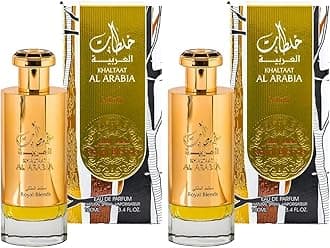 Lattafa Prestige Khaltat Al Arabia for Unisex Eau de Parfum Spray, 3.4 Ounce (Pack of 2)