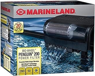Penguin Bio-Wheel Power Filter 200 GPH, Multi-Stage Aquarium Filtration
