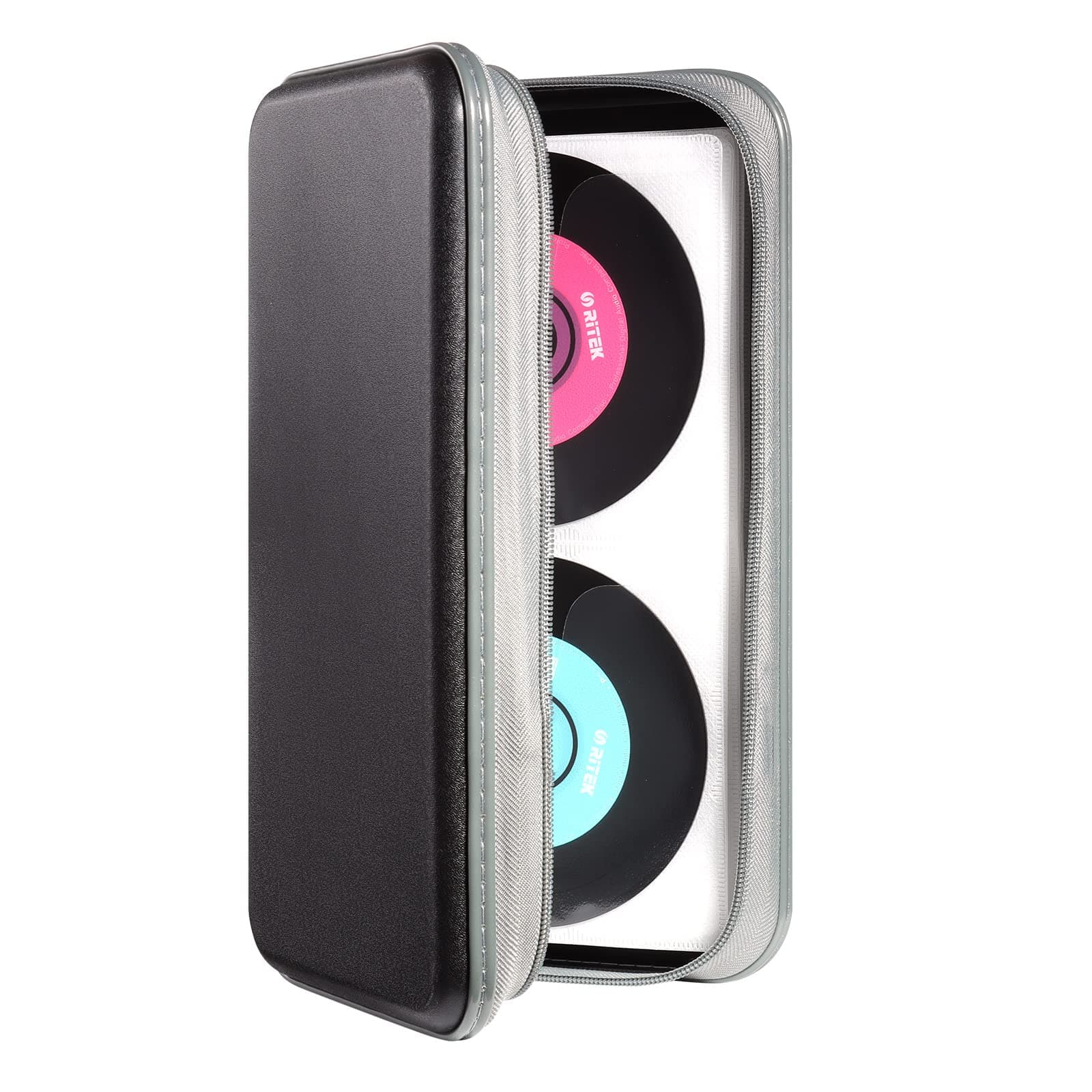 96 Capacity CD Case,Portable DVD Hard Plastic Case Holder