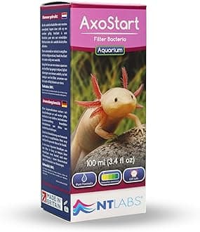 NT Labs AxoStart Filter Bacteria, Axolotl Filter Bacteria, Breaks Down Toxic Axolotl Waste, Prevents Ammonia & Nitrite, Use After Adding Axolotl or a Filter Clean (100ml - Treats 500L)
