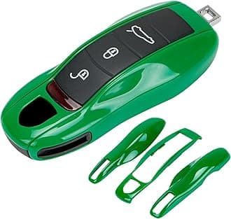 AeroBon 3-Piece Painted Key Cover/ Key Fob Shell Cover Compatible with Porsche Key Shell (MK1)