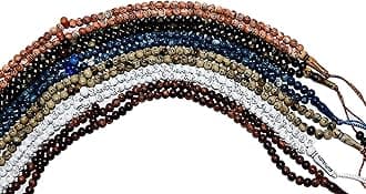 Masbaha Prayer Beads Islamic Salah Sebha Misbaha 99 Tasbeeh Tasbih Tasbeh Sibha Subha Rosary Muslim Islam Allah Muhammad Beads Salat Namaz Sufism Zikr Dhikr Thikr Random ( Lot 10 )
