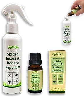 Makes 100 Bottles of Spider, Rodent & Bug Repellent Spray. Child & Pet Safe. Deters 100s of Pests. Ultra Effective Peppermint, Lavender & Citronella Blend. Economical & Humane. Tried & Trusted.