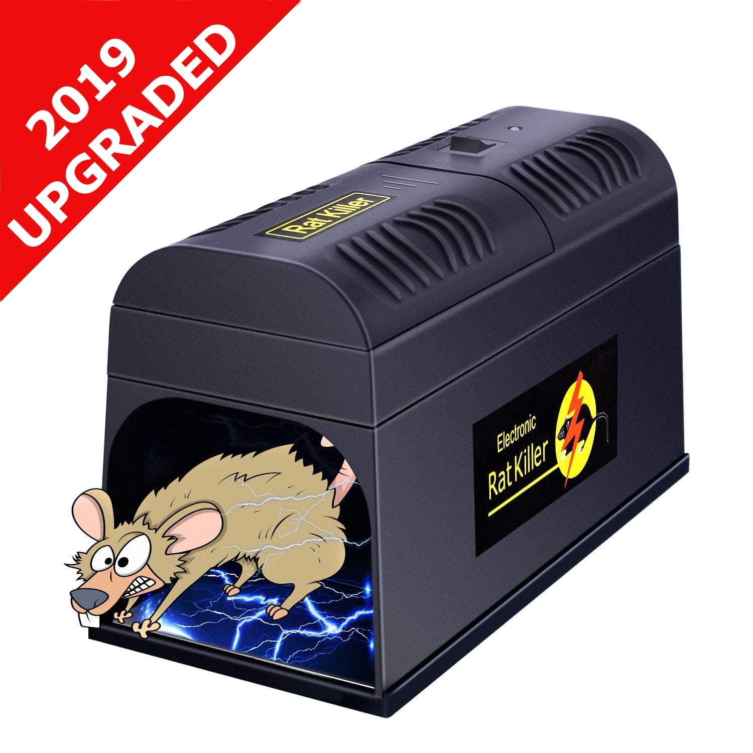 ATL LLC Electronic Rat Trap, Effective and Powerful Rat Trap Squirrels Mice and Similar Rodents Using High Voltage Humane Mouse Trap - Electric Mouse Trap Zapper with a Secure Protective Switch