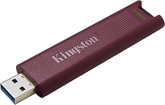 Kingston DataTraveler Max Type-A 256GB High Performance USB Flash Drive USB 3.2 Gen 2 Up to 1000 MB/s Sliding Cap Design DTMAXA/256GB