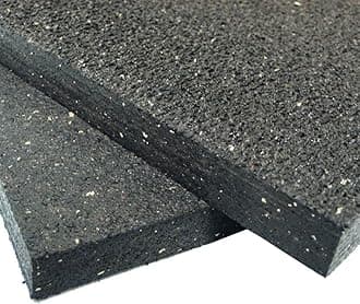 Heavy Duty Appliance Mat - 3/4" x 4ft Wide x 6ft Long - Black Rubber Floor Protection Mat