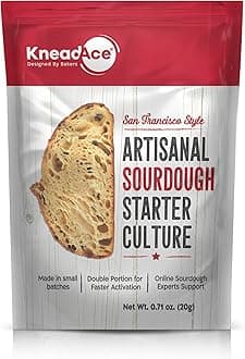 Sourdough Starter Culture – Fast-Activating Natural Wild Yeast for Homemade Bread – Dehydrated Sourdough Starter for Baking Artisan Loaves, Easy to Use & Perfect for Beginners
