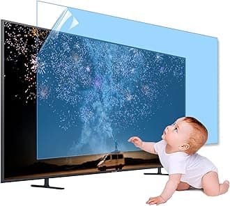 XRRX 43-65 Inch TV Screen Protector, Frosted Matte Anti Glare Outdoor/Indoor Anti Blue LightDustproof Filter Film, Relieve Eye Strain and Sleep Better, for LCD、LED、4K OLED / 43in 942x529mm