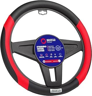 SPARCO-CORSA Steering Wheel Cover M Size (14.6 - 15.0 inches (37 - 38 cm) Red SPC1113RS_J