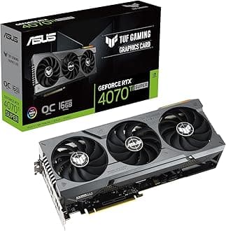 ASUS TUF Gaming GeForce RTX 4070 Ti Super 16GB GDDR6X OC Edition Graphics Card (NVIDIA GeForce RTX4070Ti DLSS 3, PCIe 4.0, 2X HDMI 2.1a, 3X DisplayPort 1.4a, TUF-RTX4070TIS-O16G-GAMING) (Renewed)
