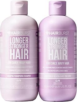 HAIR BURST Wavy & Curly Hair Shampoo and Conditioner Set — Sulfate, SLS, Paraben Free, CGM Approved - Nourishing Amino Acids, Almond Extract & Cherry Oil - Curl Enhancing, Frizz Control & Moisturising