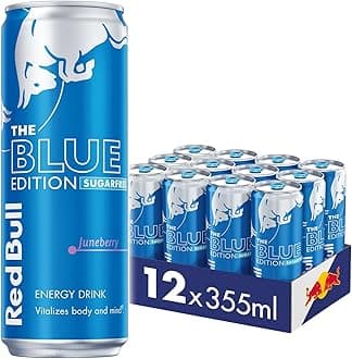 Red Bull Energy Drink Sugar Free Blue Edition Juneberry 355 ml x12