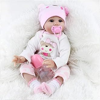 ZIYIUI 22 inch 55cm Reborn Baby Dolls Realistic Baby Doll with Soft Cotton Body That Look Real Lifelike Preemie Baby Dolls Soft Baby Toys for Kids