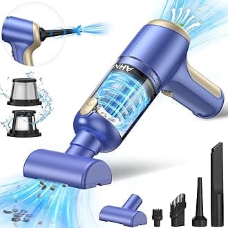 AHNR Handheld Car Vacuum Cleaner Cordless with Brushless Motor, 20000PA High Power Vacuum Cleaner & Air Duster, 3 in 1 Keyboard Portable Vacuum, Mini Hand Held Vacuums Cleaner for Car Home