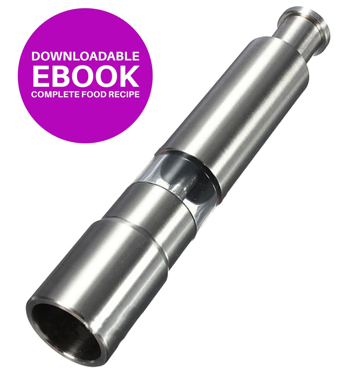 Max Pepper Mill - Hand Pump and Grind Pepper - Easy To Operate - Small, Sleek and Smartly Designed Body, Stainless Steel - 256.1