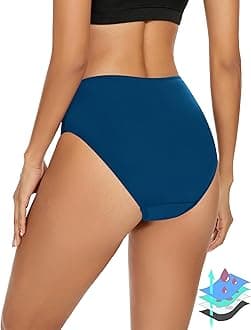 Period Swimwear Leakproof Menstrual Bikini Waterproof Bottom UPF 50+ Swim Brief Light Flow - Teens Girls Women