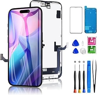for iPhone 15 Plus Screen Replacement 6.7 inch Full HD, 3D Touch LCD Screen Display Digitizer Assembly with Repair kit, Compatible for Model A2847, A3093, A3096, A3094