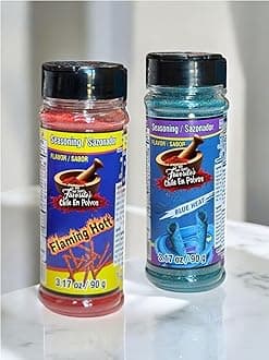 Flaming Hot Flavored Chili Powder pack of 2 Hot Flaming (2 Pack, Blue Taki Flavored Taki Hot Flavored)