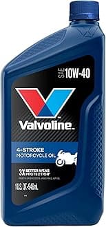 Valvoline 4-Stroke Motorcycle 10W-40 Motor Oil 1 Quart